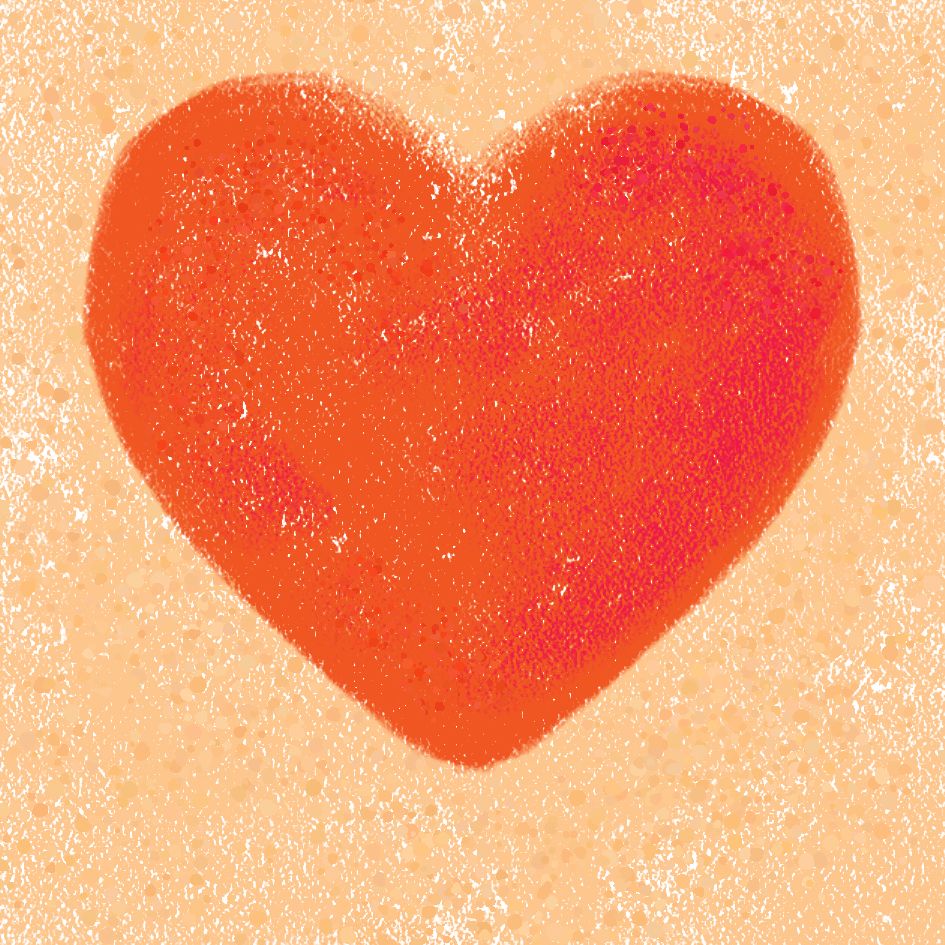 Orange Heart by Tina Oloyede